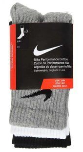 Шкарпетки Nike U NK PERF LTWT CREW 3PR мультиколор Уні L (42-46) SX4704-901 фото