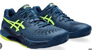Кросівки чоловічі Asics Gel-resolution 9 clay ocean-blue/yellow (40.5) 7.5 1041A375-404 фото