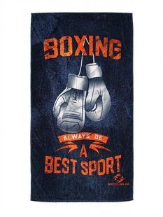 Боксерський рушник Boxing 70*140см чорний (WTO_003) WTO_003 фото