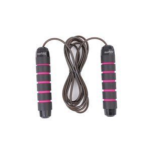 Скакалка з обтяженням SwiftFit чорний / рожевий (1818454) 1818454 фото