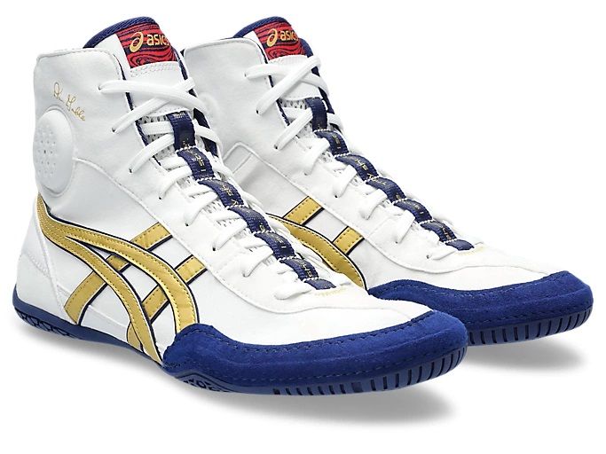 ASICS Dan Gable Evo 3 wrestling/boxing shoe size EUR38/US7/UK6/24.5cm White/Rich Gold