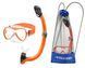 Набір маска і трубка Aqua Speed ALIZE FS + SAMOS 61090 помаранчевий Уні OSFM 621-75 фото 2
