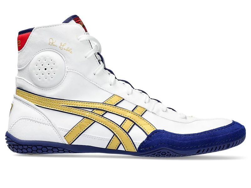 ASICS Dan Gable Evo 3 wrestling/boxing shoe size EUR38/US7/UK6/24.5cm White/Rich Gold