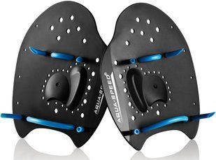 Лопатки для плавання Aqua Speed SKILL PADDLE 1791 чорний, синій Уні L 21,5х20см 147-07L фото