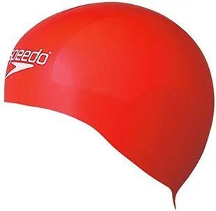 Шапка для плавання Speedo CAN AQUA V CAP AU WHT/RED червоний, білий Уні OSFM 8-08775F744 фото