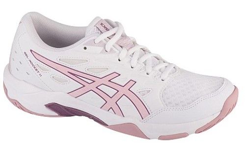 Women's squash shoes Asics Gel-Rocket 11 white/violet (37.5) 6.5