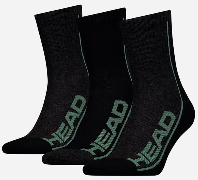 Шкарпетки Head PERFORMANCE SHORT CREW 3P UNISEX чорний Уні 39-42 791010001-005 фото