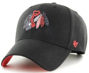 Кепка 47 Brand CHICAGO BLACKHAWKS SURE SHOT чорний, червоний Уні OSFA HVIN-SUMVP04WBP-BK94 фото