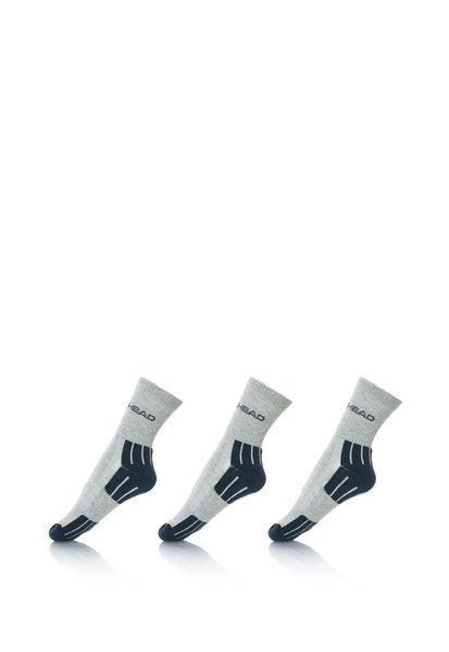 Шкарпетки Head PERFORMANCE SHORT CREW 3PPK UNISEX сірий, синій Уні 35-38 741019001-650 фото