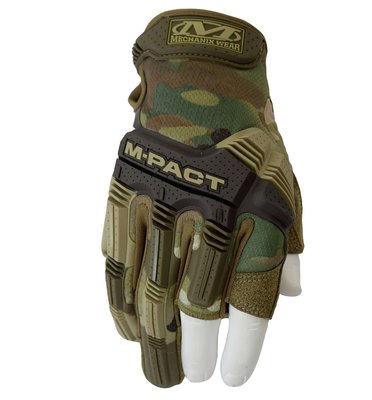 Перчатки тактические безпалые Mechanix "M-Pact® Impact Protection" AG-MPF-78-009 фото