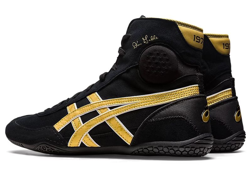 ASICS Dan Gable Evo 3 wrestling/boxing shoe size EUR42.5/US10/UK9/27cm Black/Pure Gold