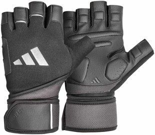 Рукавички для тренінгу Adidas Wrist Wrap Training Gloves чорний Уні M ADGB-15052 фото
