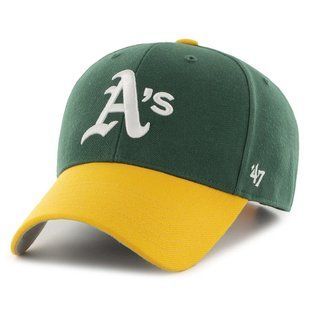Кепка 47 Brand OAKLAND ATHLETICS зелений, жовтий, сірий Уні OSFA BCWS-SUMTT18WBP-DG88 фото