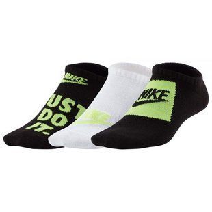 Шкарпетки Nike Y NK EVERYDAY LTWT NS 3PR - HB чорний, білий, зелений Діт 34-38 SK0054-901 фото