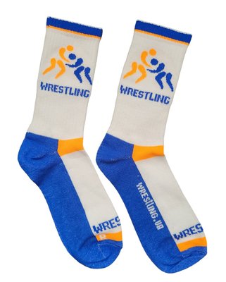Wrestling socks WRESTLING.UA 33-35 White (WR-S-001)