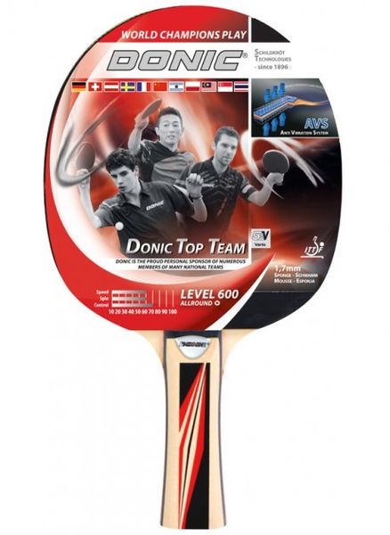 Ping-pong racket Donic Top Teams 600 new