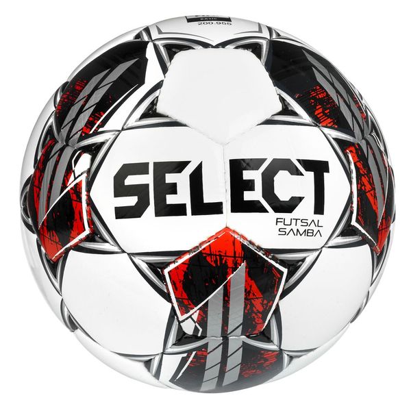 М'яч футзальний Select Futsal Samba v22 біло-сріблястий Уні 4 106346-402 фото