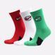 Шкарпетки Nike U NK CREW EVERYDAY BBALL 3PR білий, зелений, червоний Уні 38-42 DA2123-909 фото 1
