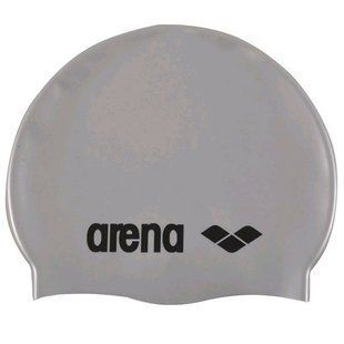 Шапка для плавання Arena CLASSIC SILICONE JR сріблястий Діт OSFM 91670-051 фото