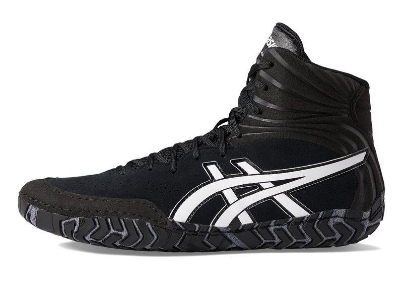 ASICS Aggressor 5 wrestling/boxing shoe size EUR38/US7/UK6/24.5cm Black/White