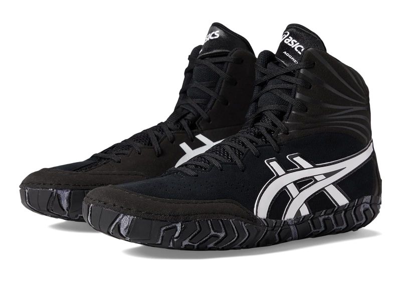 ASICS Aggressor 5 wrestling/boxing shoe size EUR38/US7/UK6/24.5cm Black/White