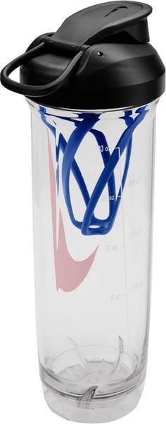 Пляшка Nike TR RECHARGE SHAKER BOTTLE 2.0 24 OZ синій, червоний, чорний Уні 709 мл N.101.0724.945.24 фото