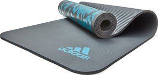 Килимок для йоги Adidas Tie-Dye Yoga Mat сірий, блакитний Уні 183 х 61 х 1 см ADYG-10200BL фото