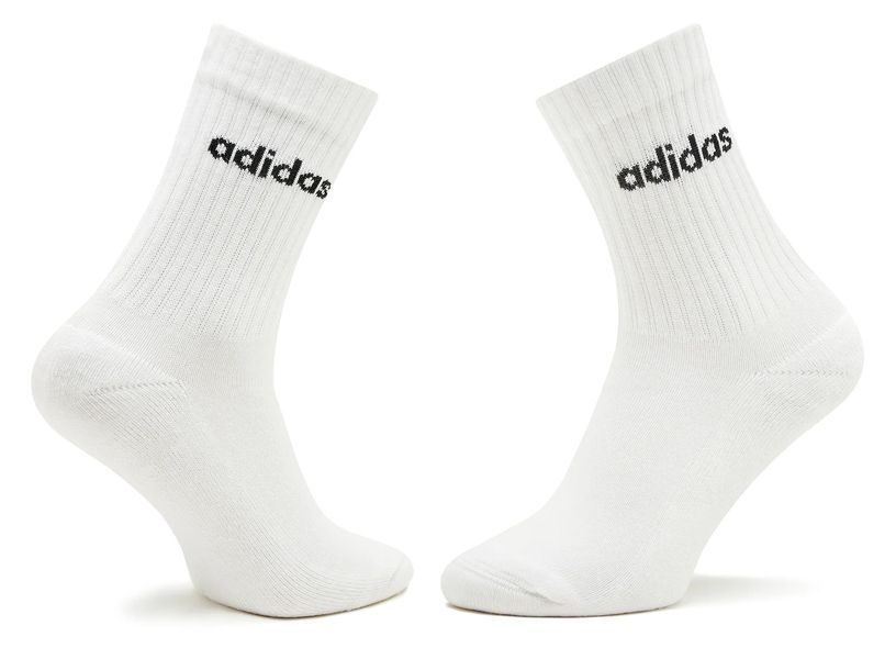Шкарпетки Adidas C LIN CREW 3P білий, чорний Уні L (43-45) HT3455 фото