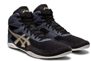 ASICS Matflex 6 GS wrestling/boxing shoe size  EUR30.5/19cm Black/Champagne