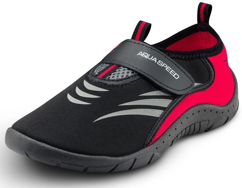 Аквашузи Aqua Speed AQUA SHOE MODEL 27D 7628 чорний, сірий, червоний Уні 44 642-27D фото