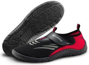 Аквашузи Aqua Speed AQUA SHOE MODEL 27D 7629 чорний, сірий, червоний Уні 45 642-27D фото