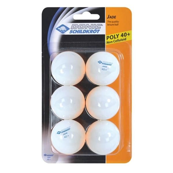 Balls Donic Jade ball 40+ 6 pcs white