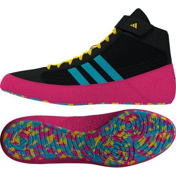 Борцівки Adidas HVC2 р40.5 (25.5см) чорно-рожеві (JQ4992) JQ4992 фото