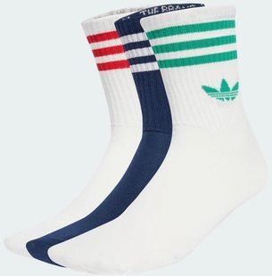 Шкарпетки Adidas 3S CREW S 3P білий, темно-синій Уні L (43-45) JV7408 фото