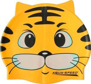 Шапка для плавання Aqua Speed ZOO CAT 5529 жовтий кіт Діт OSFM 115-cat фото