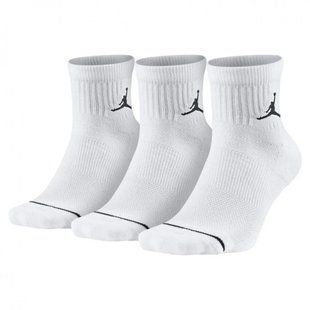 Шкарпетки Nike U J ED CUSH POLY ANKLE 3PR 144 білий Уні 38-42 DX9655-100 фото
