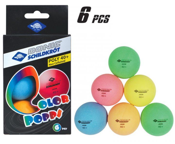 Balls Donic Color popps 6 pcs