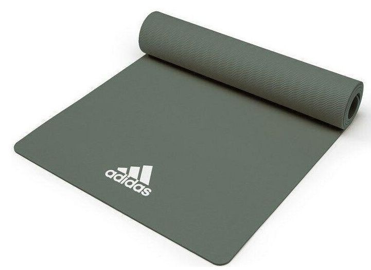 Килимок для йоги Adidas Yoga Mat темно-зелений Уні 176 х 61 х 0,8 см ADYG-10100RG фото