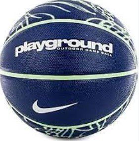 М'яч баскетбольний Nike EVERYDAY PLAYGROUND 8P GRAPHIC DEFLATED DEEP ROYAL BL/VAPOR GREEN/WH size 7 N.100.4371.473.07 фото
