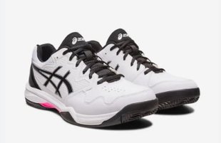 Men's sneakers Asics Gel-Dedicate 7 white/black/pink (44) 10