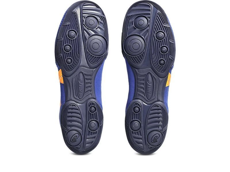 ASICS Matflex 7 wrestling/boxing shoe size EUR35/US4.5/22.25cm Dark Cobalt/Orange Pop (1081A051-400)