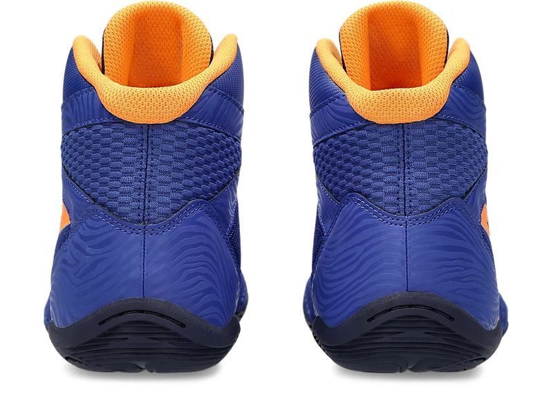 ASICS Matflex 7 wrestling/boxing shoe size EUR35/US4.5/22.25cm Dark Cobalt/Orange Pop (1081A051-400)