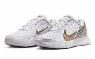 Кросівки жін. Nike ZOOM VAPOR PRO 2 HC white/gold (39) 8 HF3631-100 фото