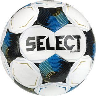 М'яч футбольний Select FB Super Fifa v26 білий, синій Уні 5 362555-128 фото