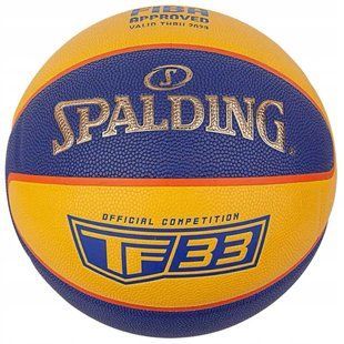 М'яч баскетбольний Spalding TF-33 Gold жовтий, блакитний Уні 6 76862Z фото