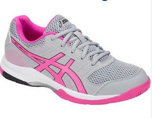 Кроссовки сквош женские Asics Gel-rocket 8 mid grey/pink glo (37) 6 B756Y-020 фото