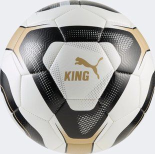 М'яч футбольний Puma KING ball білий, чорний, бежевий Уні 5 084736-01 фото
