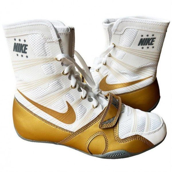 Nike Hyperko Boxing shoes EUR38.5/US6/24cm White/Metallic Gold (634923-107)