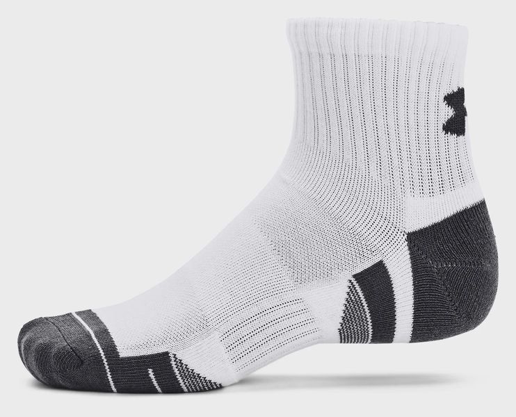 Шкарпетки UA Performance Cotton 3p Qtr білий Уні LG 1379528-100 фото