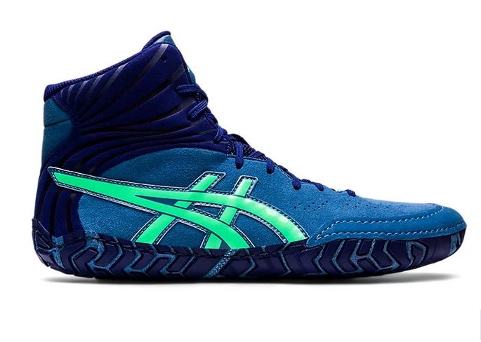 Борцівки ASICS Aggressor 5 р40.5 (26см) синьо-зелені 1081A048-400 фото